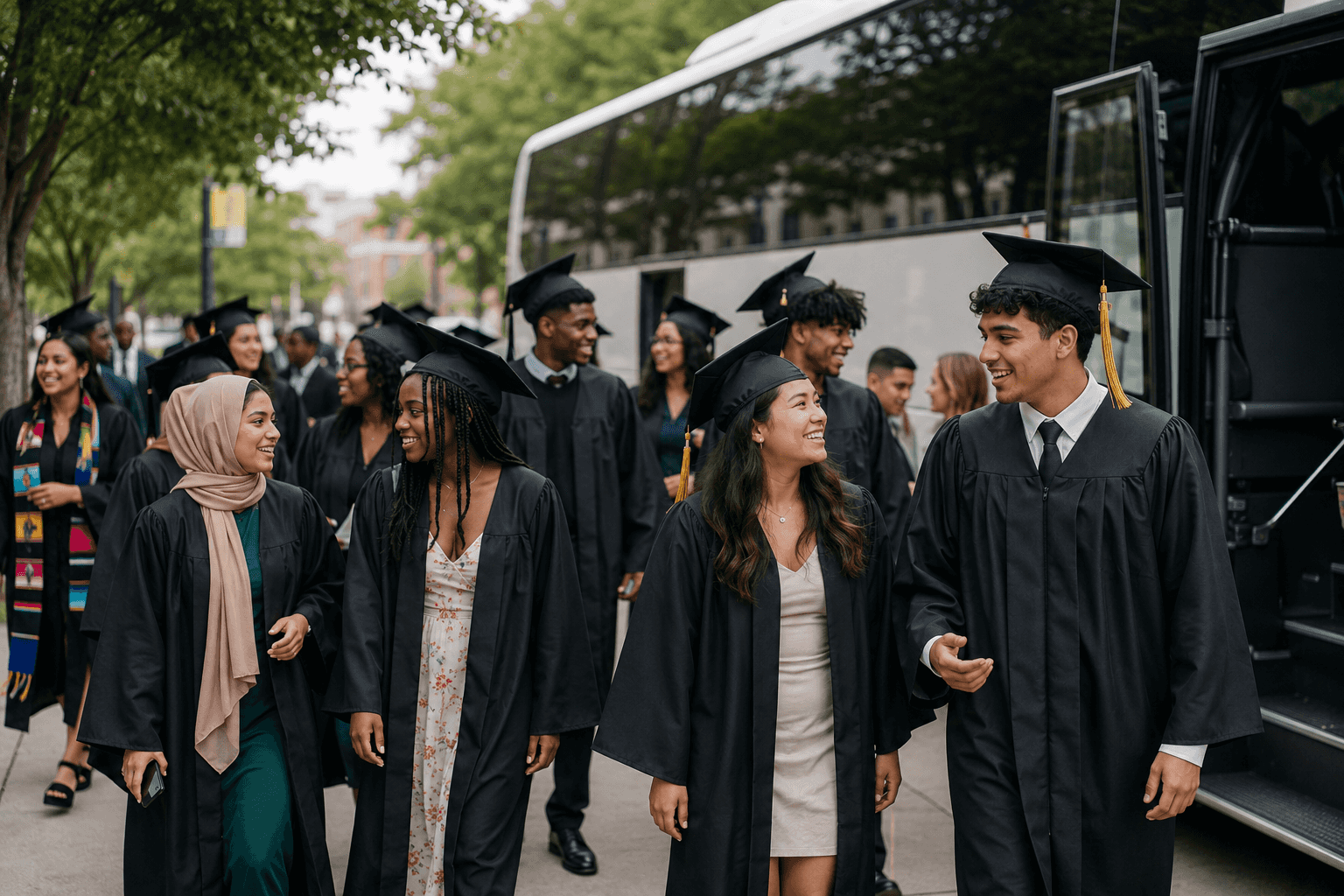 The Ultimate Group Transportation Guide for High School Graduation
